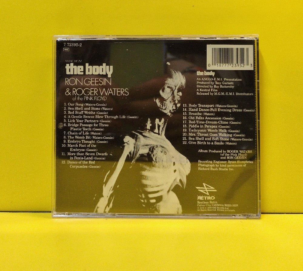 Ron Geesin & Roger Waters - Music From The Body - 1990 - 7 72395-2 - Used - EX - CDs - Reissue