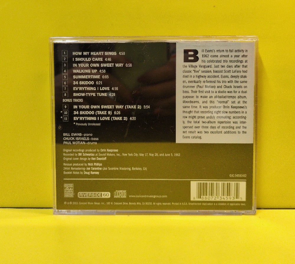 Bill Evans Trio - How My Heart Sings! - 2013 - OJC-34593-02 - Used - EX - CDs - Reissue - Remastered