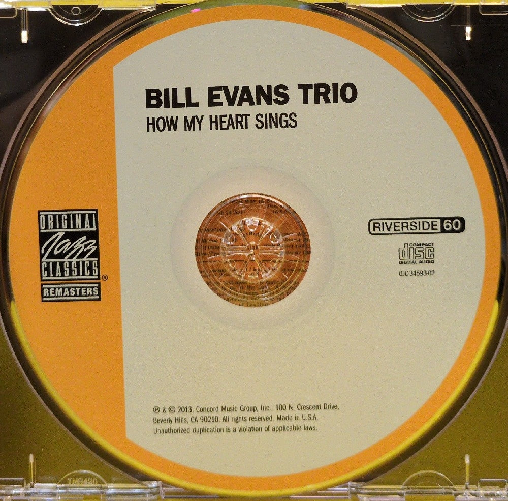 Bill Evans Trio - How My Heart Sings! - 2013 - OJC-34593-02 - Used - EX - CDs - Reissue - Remastered
