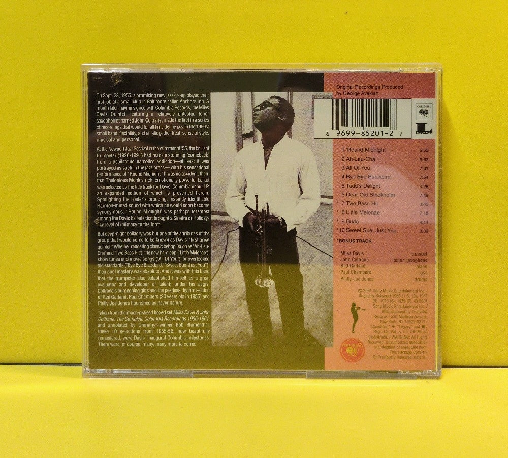 Miles Davis - 'Round About Midnight - 2001 - CK 85201 - Used - EX - CDs - Reissue - Remastered - 75th Anniversary