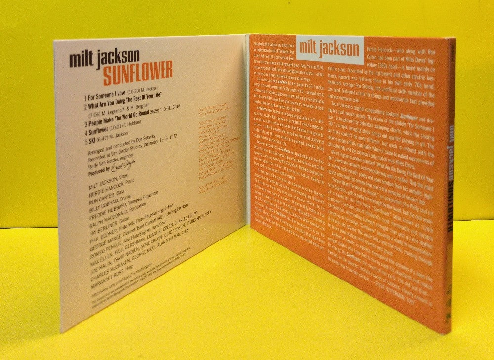 Milt Jackson - Sunflower - 1997 - ZK 65131 - Used - EX - CDs