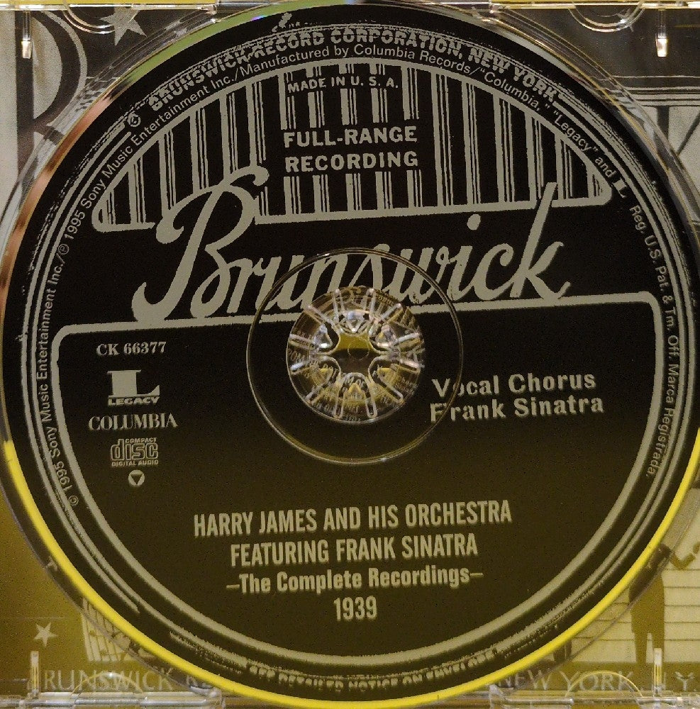 Harry James And His Orchestra Featuring Frank Sinatra - The Complete Recordings Nineteen Thirty-Nine - 1995 - CK 66377 - Used - EX - CDs