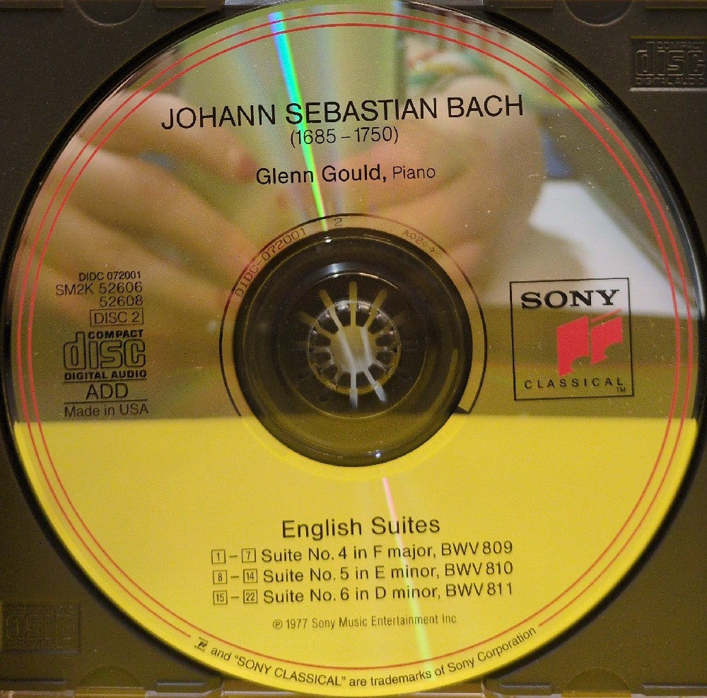 Bach, Glenn Gould - English Suites BWV 806–811 - 1994 - SM2K 52606 - Used - EX - CDs - 2xCD
