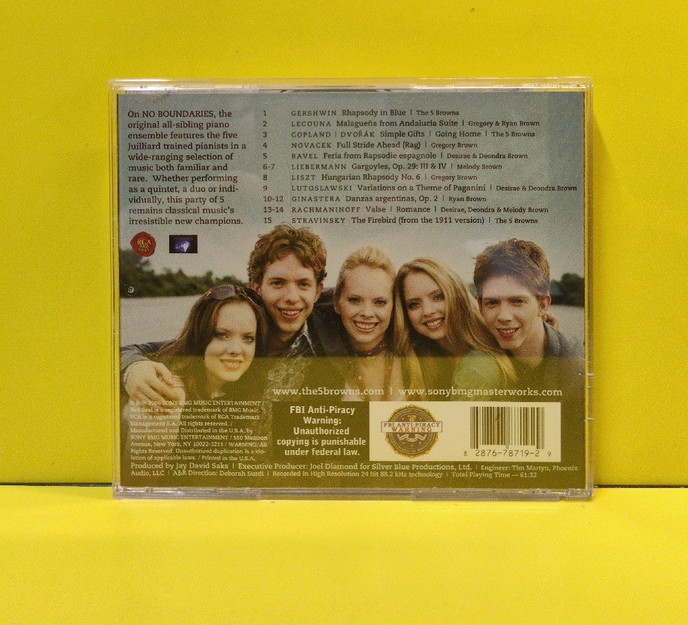 The 5 Browns - No Boundaries - 2006 - 82876-78719-2 - Used - EX - CDs