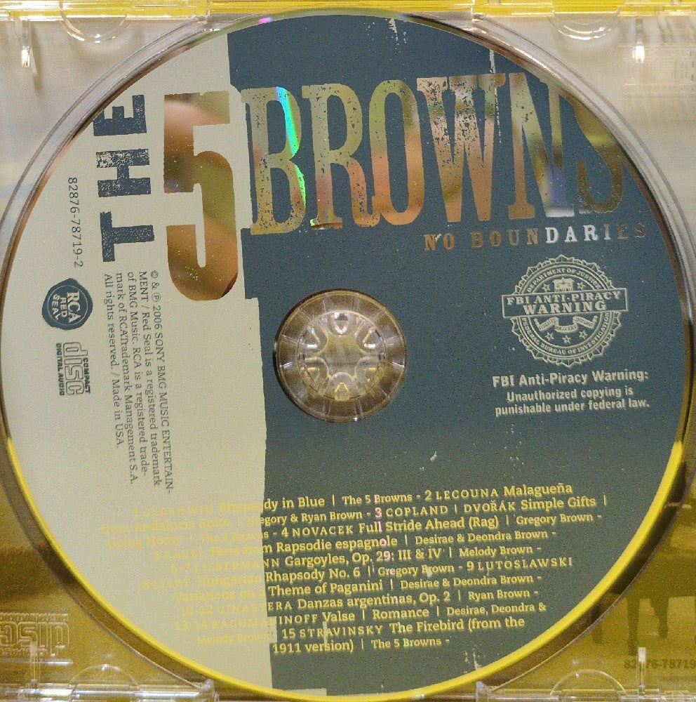 The 5 Browns - No Boundaries - 2006 - 82876-78719-2 - Used - EX - CDs