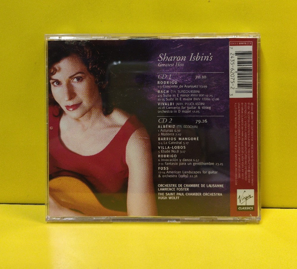 Sharon Isbin - Greatest Hits - 2002 - 7243 562075 2 3 - Used - EX - CDs - 2xCD