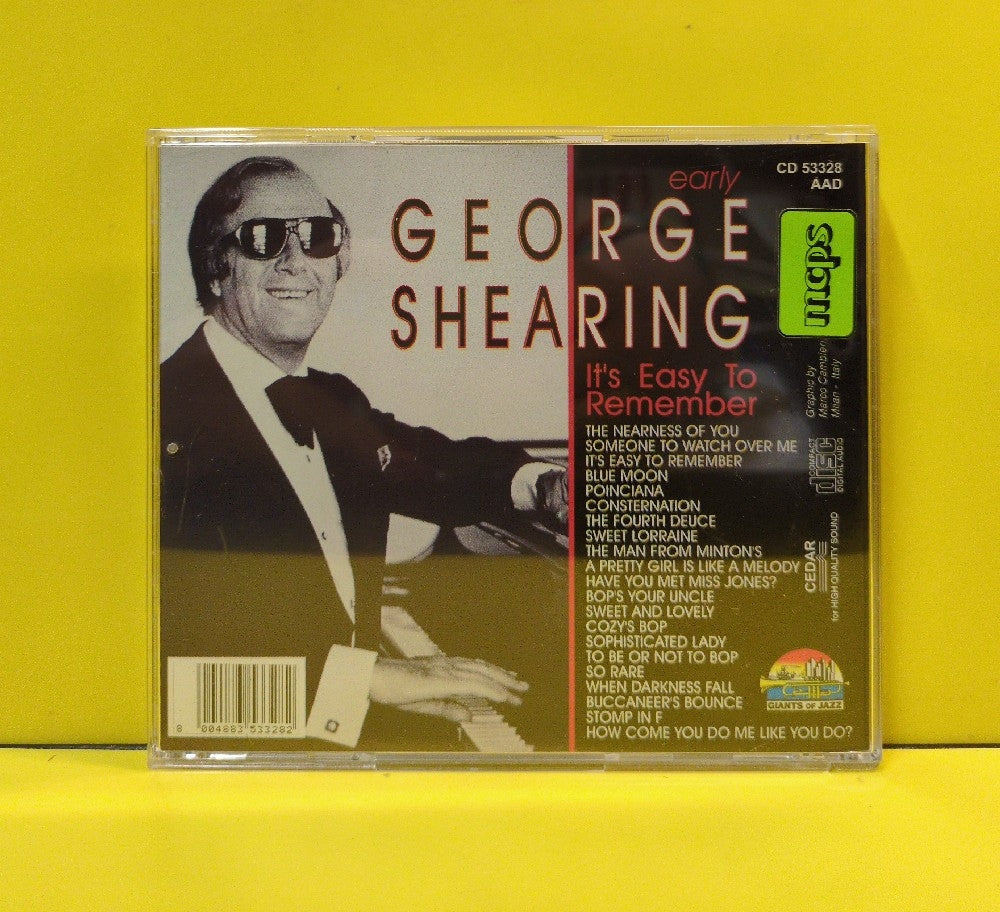 George Shearing - It's Easy To Remember - 1999 - CD 53328 - Used - EX - CDs - European Import