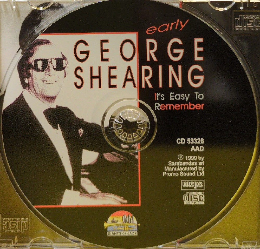 George Shearing - It's Easy To Remember - 1999 - CD 53328 - Used - EX - CDs - European Import
