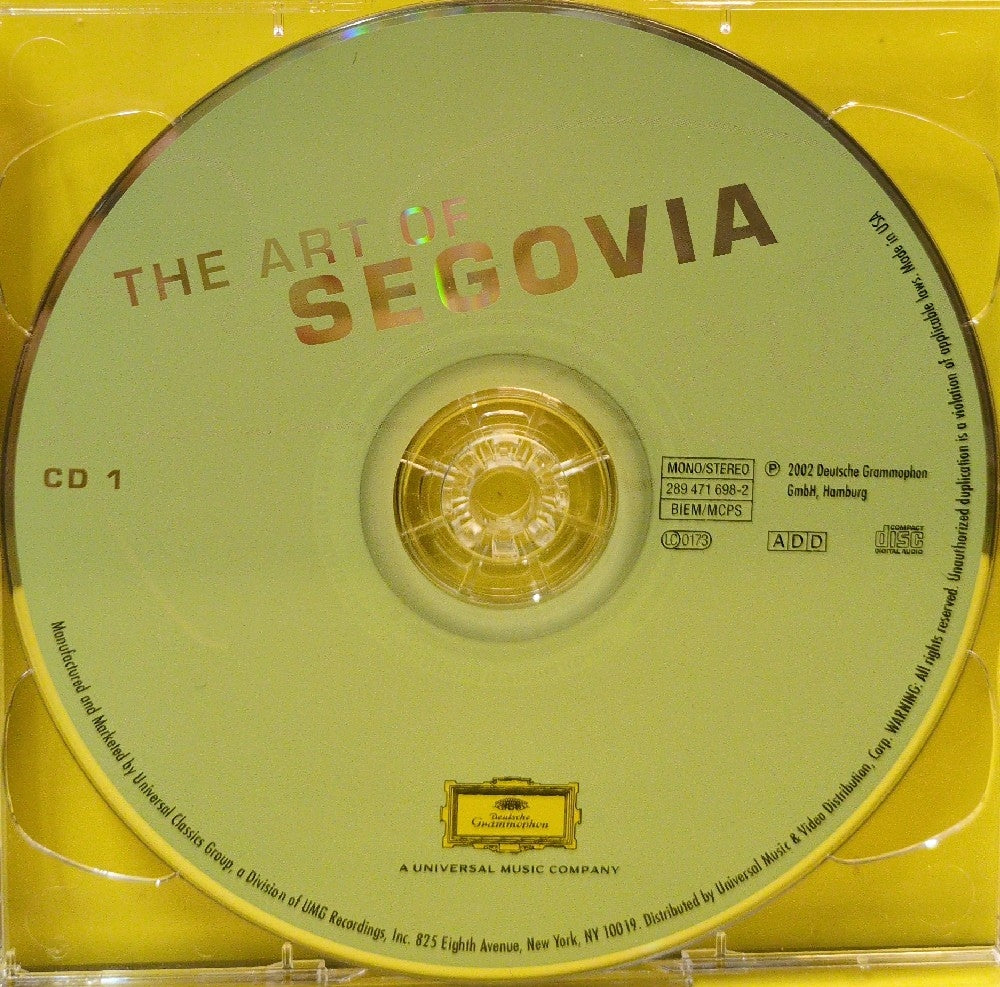 Segovia - The Art Of Segovia - 289 471 697-2 - Used - EX - CDs - 2xCD