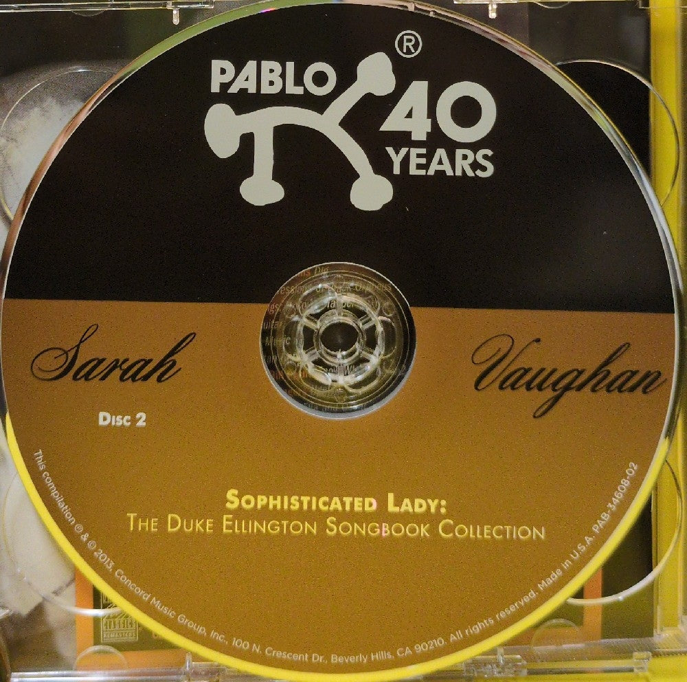Sarah Vaughan - Sophisticated Lady: The Duke Ellington Songbook Collection - 2013 - PAB-34608-02 - Used - EX - CDs - 2xCD