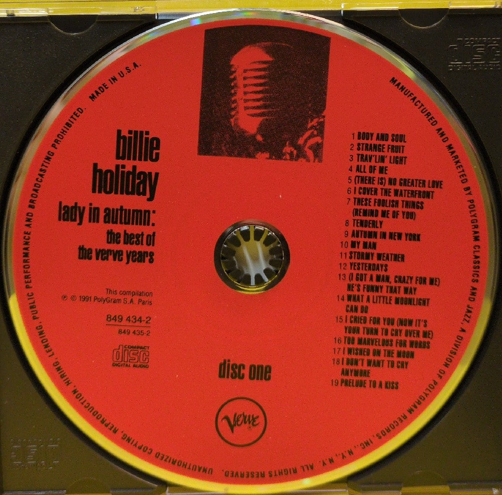 Billie Holiday - Lady In Autumn: The Best Of The Verve Years - 1991 - 849 434-2 - Used - EX - CDs - 2xCD - Remastered