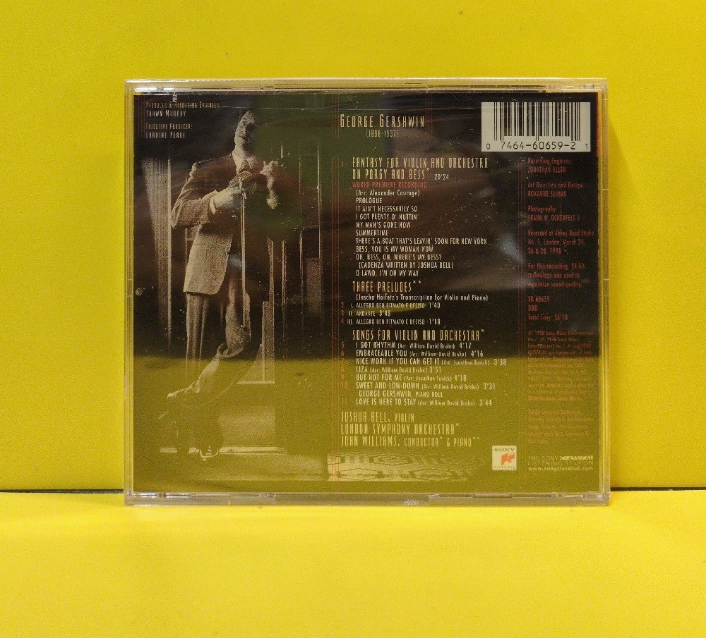 George Gershwin, Joshua Bell, John Williams, London Symphony Orchestra - Gershwin Fantasy - 1998 - SK 60659 - New - Sealed - CDs