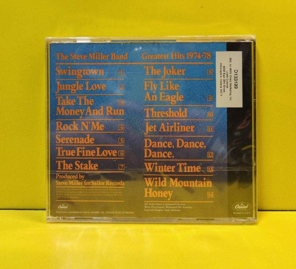 The Steve Miller Band - Greatest Hits 1974-78 - D133199 - New - Sealed - CDs - BMG Club Edition