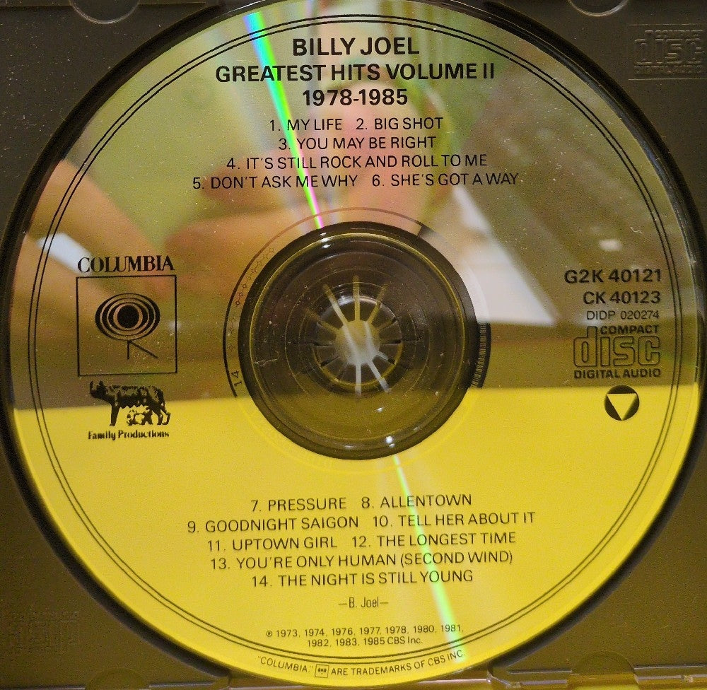 Billy Joel - Greatest Hits Volume I & Volume II - G2K 40121 - Used - EX - CDs - 2xCD