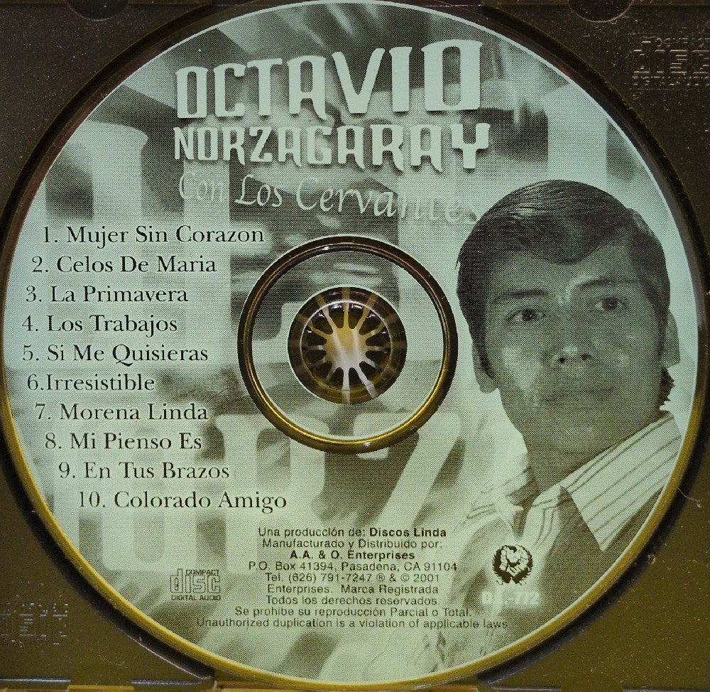 Octavio Norzagaray Con Los Cervantes - Octavio Norzagaray Con Los Cervantes - 2001 - D.L. 772 - Used - EX - CDs