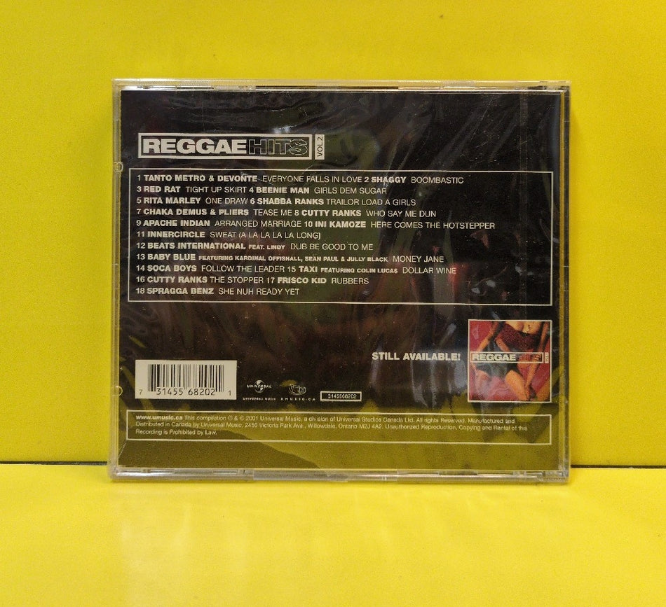 Various - Reggae Hits Vol.2 - 2001 - 3145568202 - New - Sealed - CDs - Canadian Import