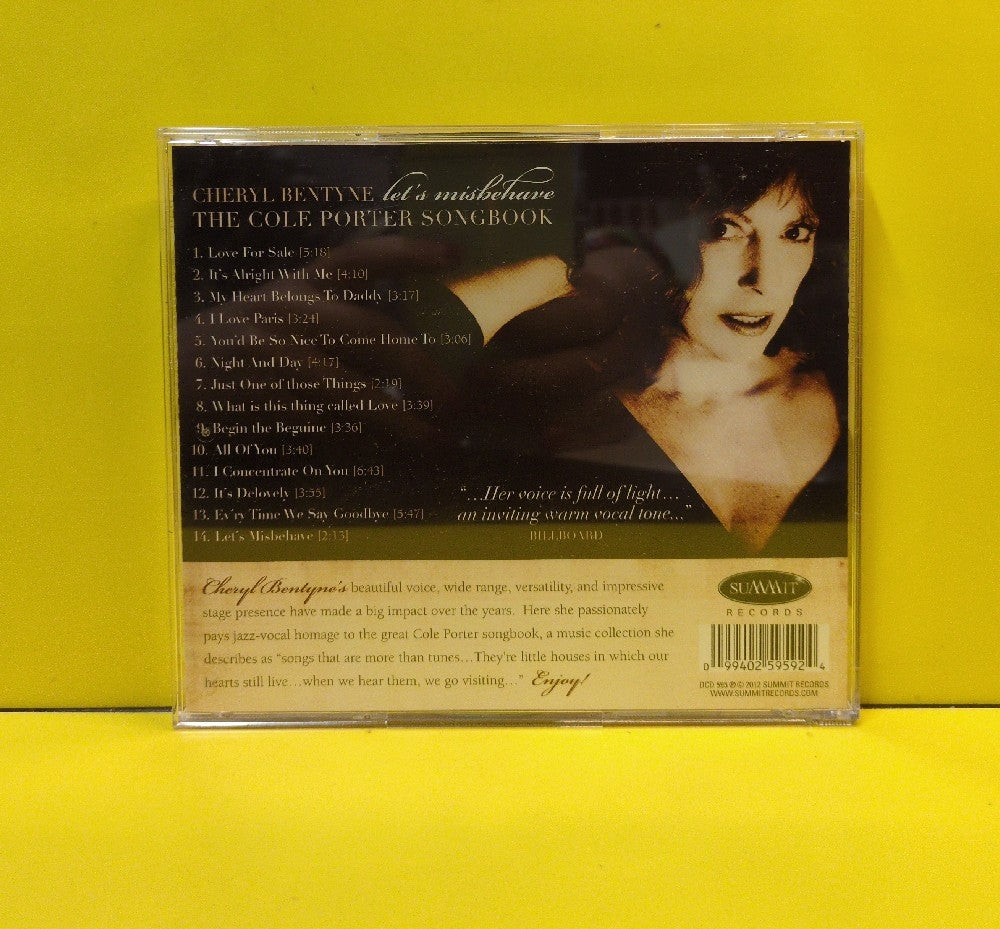 Cheryl Bentyne - Let´s Misbehave (The Cole Porter Songbook) - 2012 - DCD 595 - Used - EX - CDs