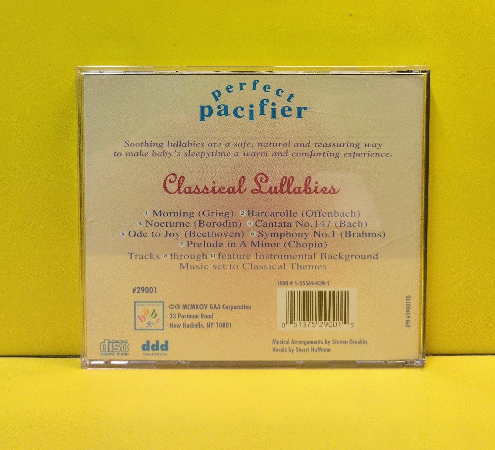 Sherilyn Huffman - Perfect Pacifier:  Classical Lullabies for baby's soothing restful sleep - 1994 - #29001 - Used - EX - CDs