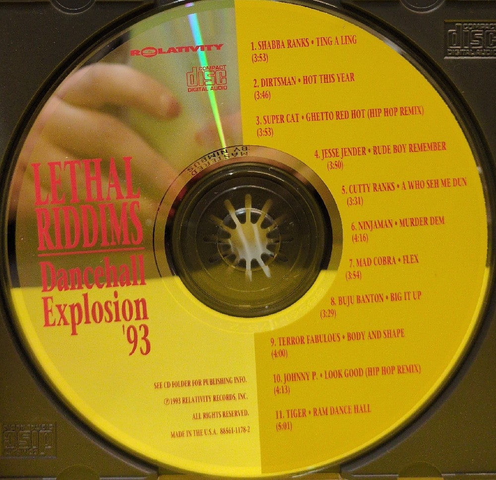 Various - Lethal Riddims: Dancehall Explosion '93 - 1993 - 88561-1178-2 - Used - EX - CDs