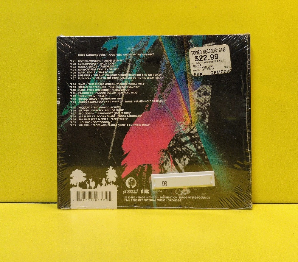 M.A.N.D.Y. - Body Language Vol. 1 - 2005 - GPMCD 003 - New - Sealed - CDs - Germany Import