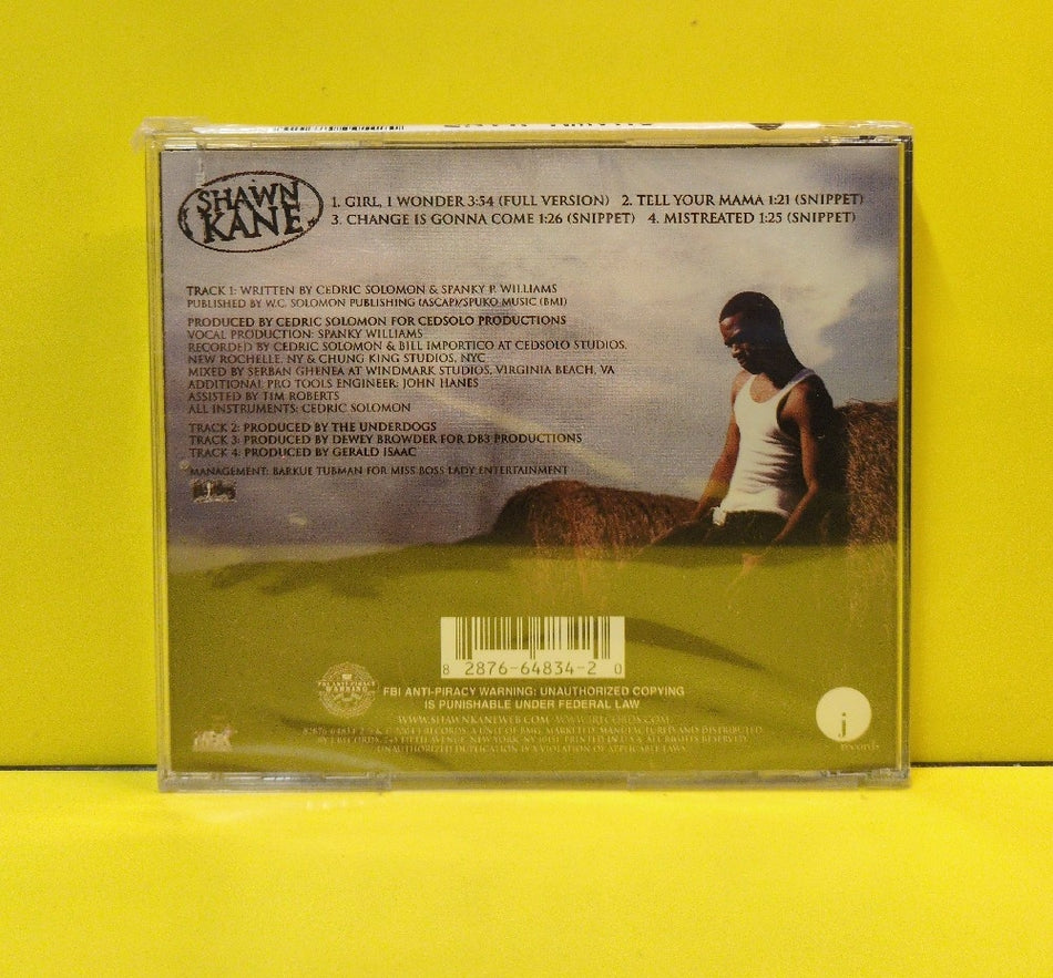 Shawn Kane - Girl, I Wonder - 2004 - 82876-64834-2 - New - Sealed - CDs - CD Single