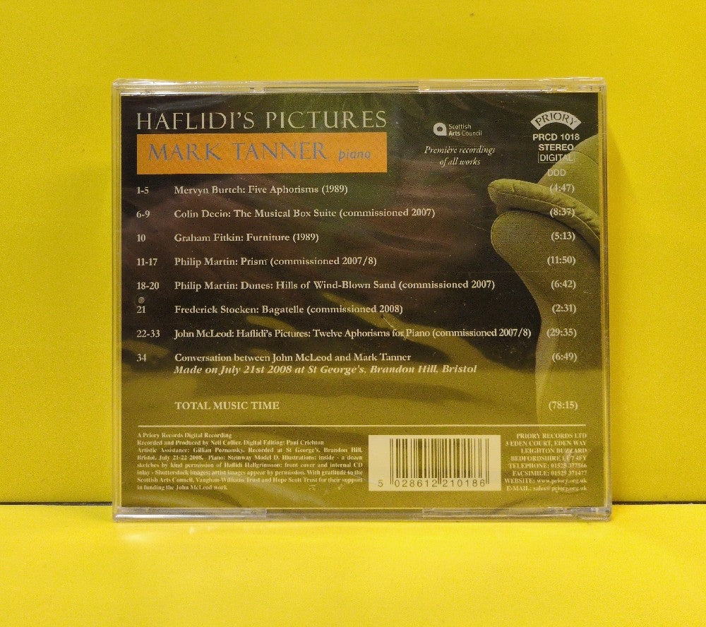 Mark Tanner, McLeod, Fitkin, Martin, Stocken, Burtch, Decio - Haflidi's Pictures - 2008 - PRCD 1018 - New - Sealed - CDs - UK Import