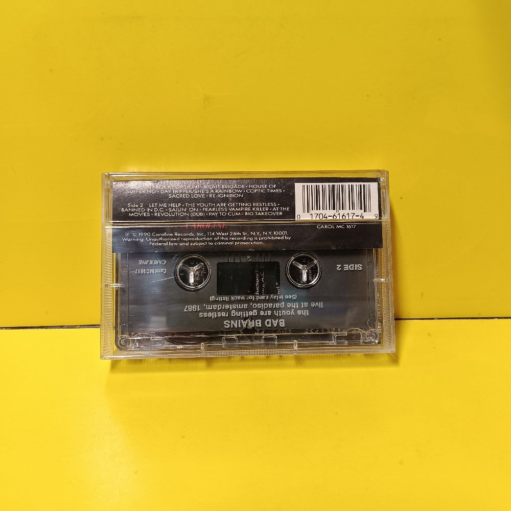 Bad Brains - The Youth Are Getting Restless (Live At The Paradiso, Amsterdam, 1987) - 1990 - CAROL MC 1617 - Used - EX - Cassettes
