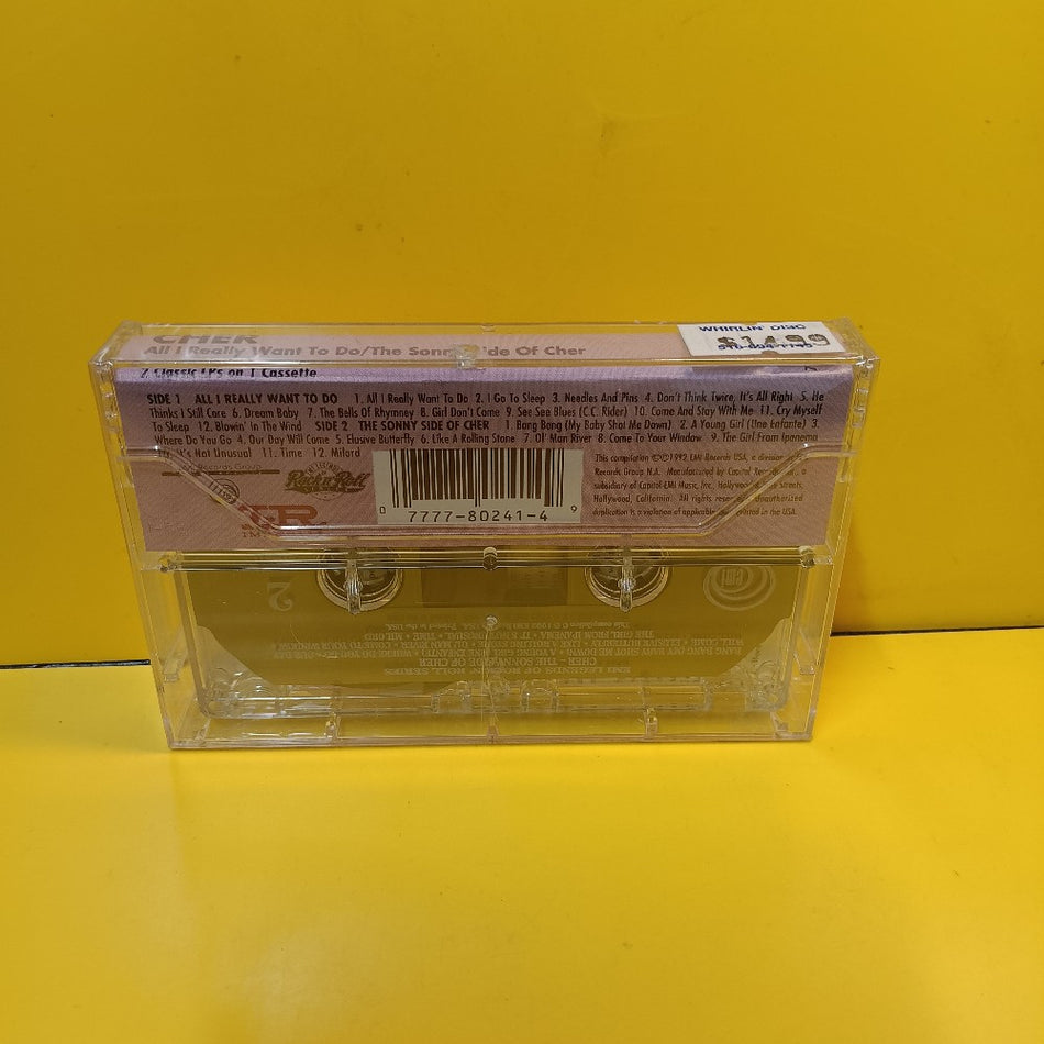 Cher - All I Really Want To Do / The Sonny Side Of Cher - 1992 - E4-80241 - New - Sealed - Cassettes