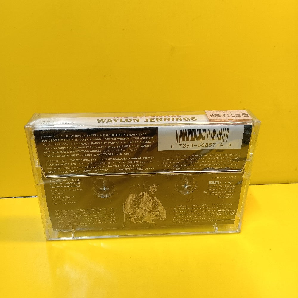 Waylon Jennings - The Essential Waylon Jennings - 1996 - RCA 07863 66857-4 - New - Sealed - Cassettes