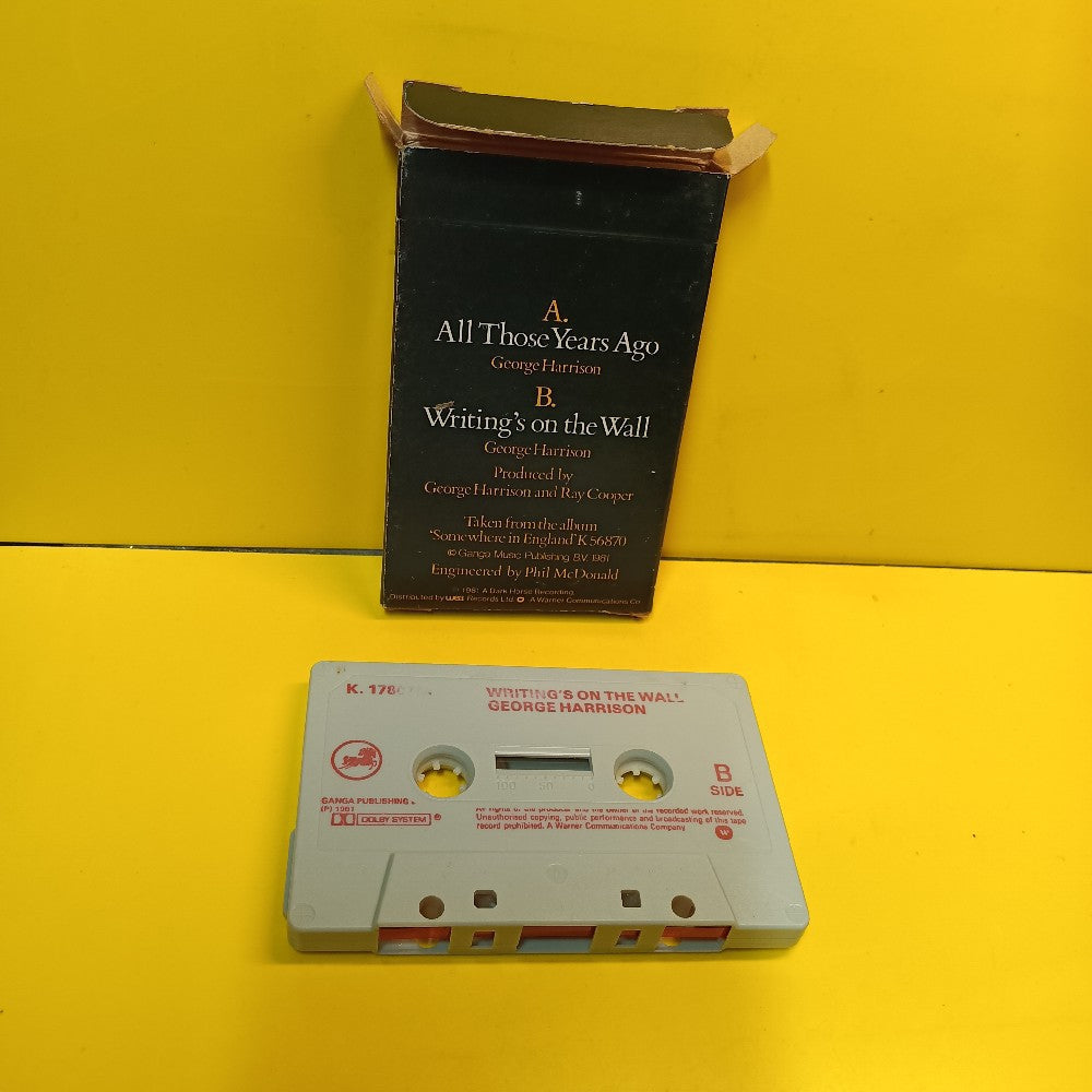 George Harrison - All Those Years Ago UK CIGARETTE PACK - 1981 - K 17807M - Used - EX - Cassettes