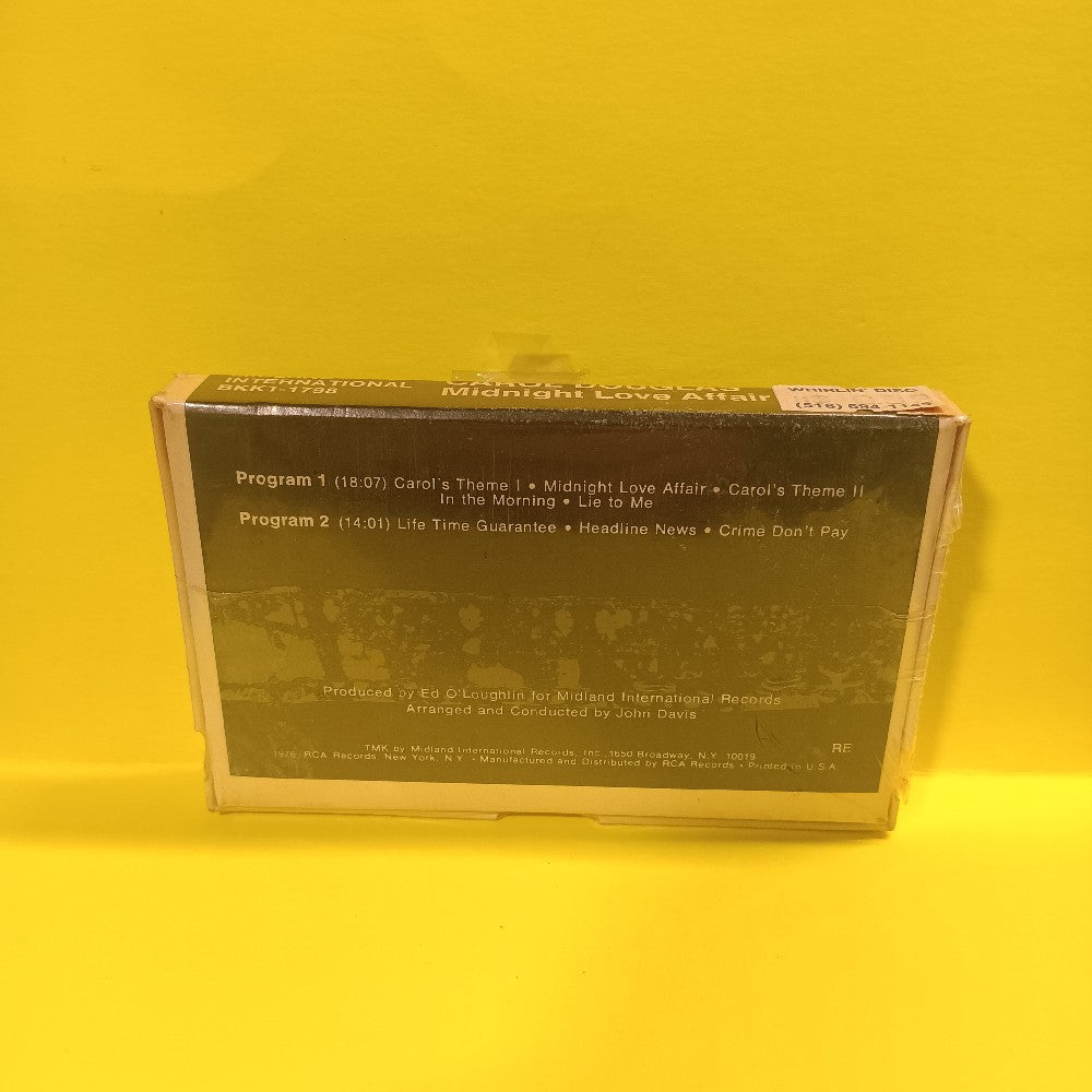 Carol Douglas - Midnight Love Affair - 1976 - BKK1-1798 - New - Sealed - Cassettes