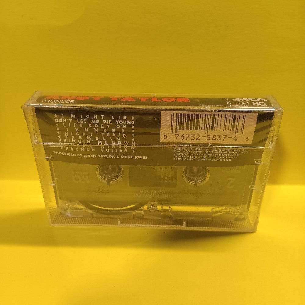 Andy Taylor - Thunder - 1987 - MCAC-5837 - New - Sealed - Cassettes