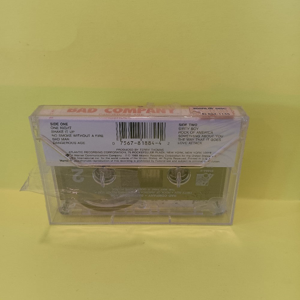 Bad Company - Dangerous Age - 1988 - 7 81384-4 - New - Sealed - Cassettes