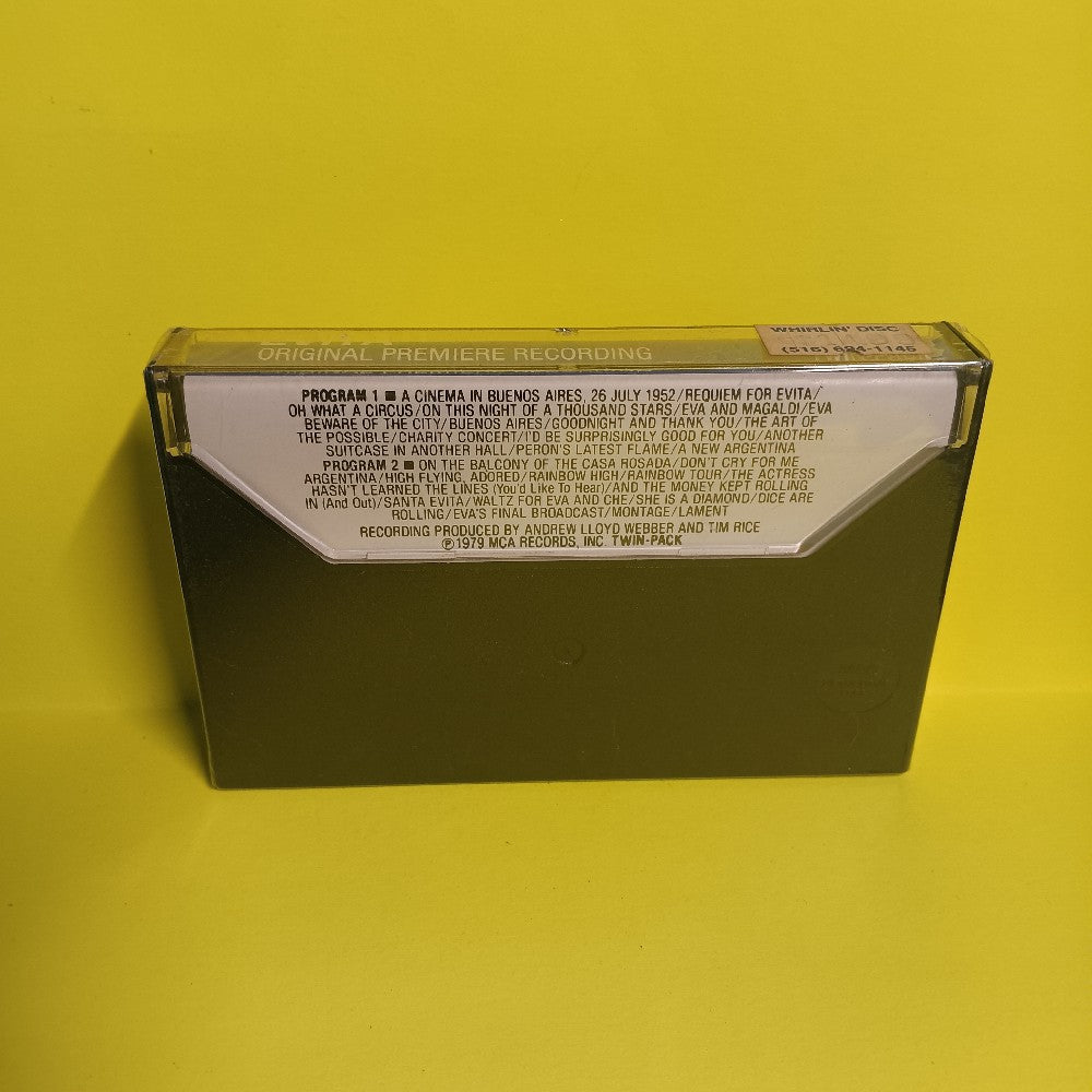 Andrew Lloyd Webber & Tim Rice - Evita / Premiere Recording - 1979 - MCAC2-11007 - New - Sealed - Cassettes