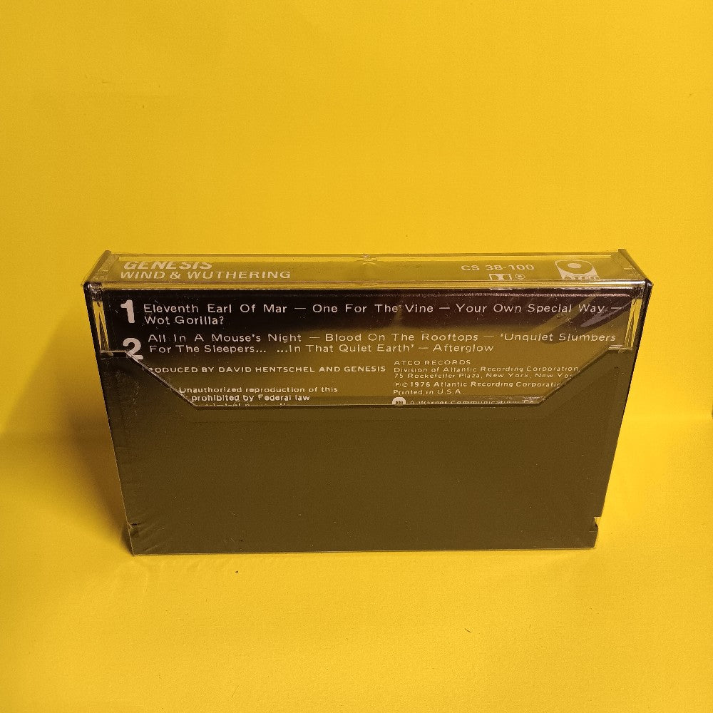 Genesis - Wind & Wuthering - 1976 - CS 38-100 - New - Sealed - Cassettes