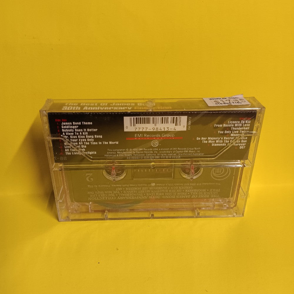 Various - The Best Of James Bond - 1992 - 0777-7-98413-4 9 - New - Sealed - Cassettes