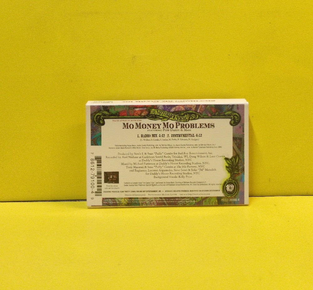 Notorious B.I.G. Featuring Puff Daddy & Mase - Mo Money Mo Problems - 1997 - 78612-79100-4 - Used - EX - Cassettes - Cassette Single - Cardboard Sleeve