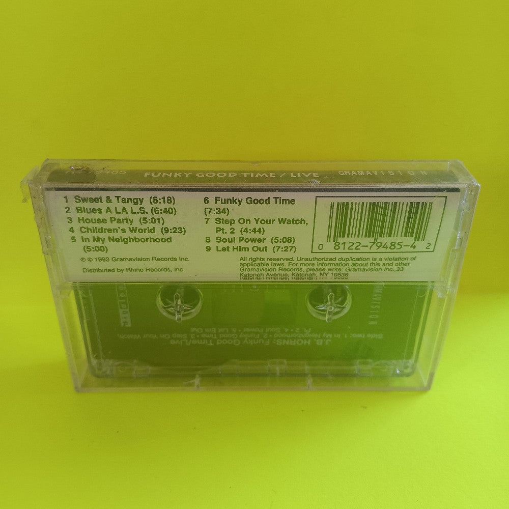 The J.B. Horns - Funky Good Time / Live - 1993 - R4 79485 - New - Sealed - Cassettes