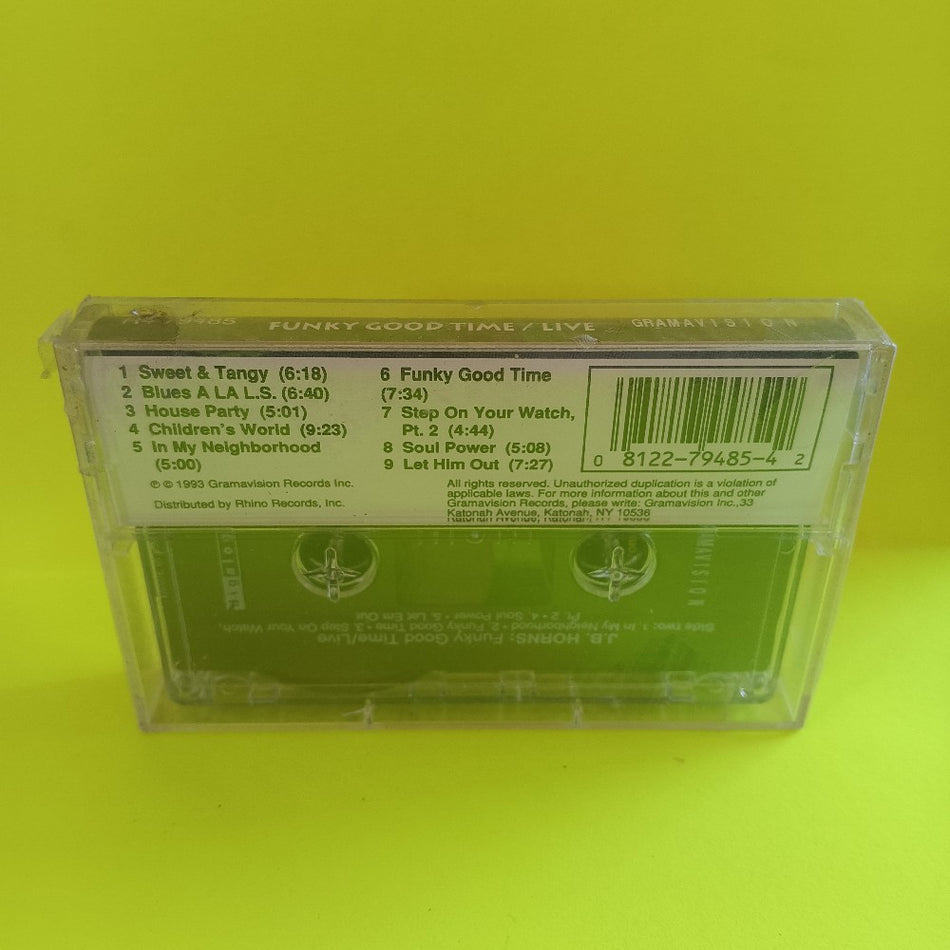 The J.B. Horns - Funky Good Time / Live - 1993 - R4 79485 - New - Sealed - Cassettes