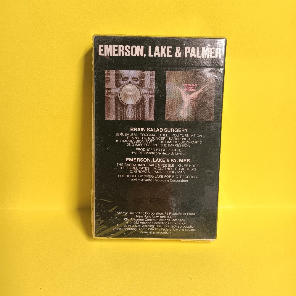 Emerson, Lake & Palmer - Emerson, Lake & Palmer / Brain Salad Surgery - 1982 - 80003-4F - New - Sealed - Cassettes