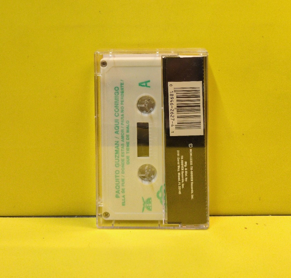 Paquito Guzman - Aqui Conmigo - 1989 - TH-2627 - Used - EX - Cassettes