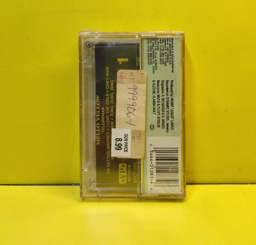 Yellowman - Mello Yellow - 1993 - VPCT1283 - New - Sealed - Cassettes - Jamaican Import