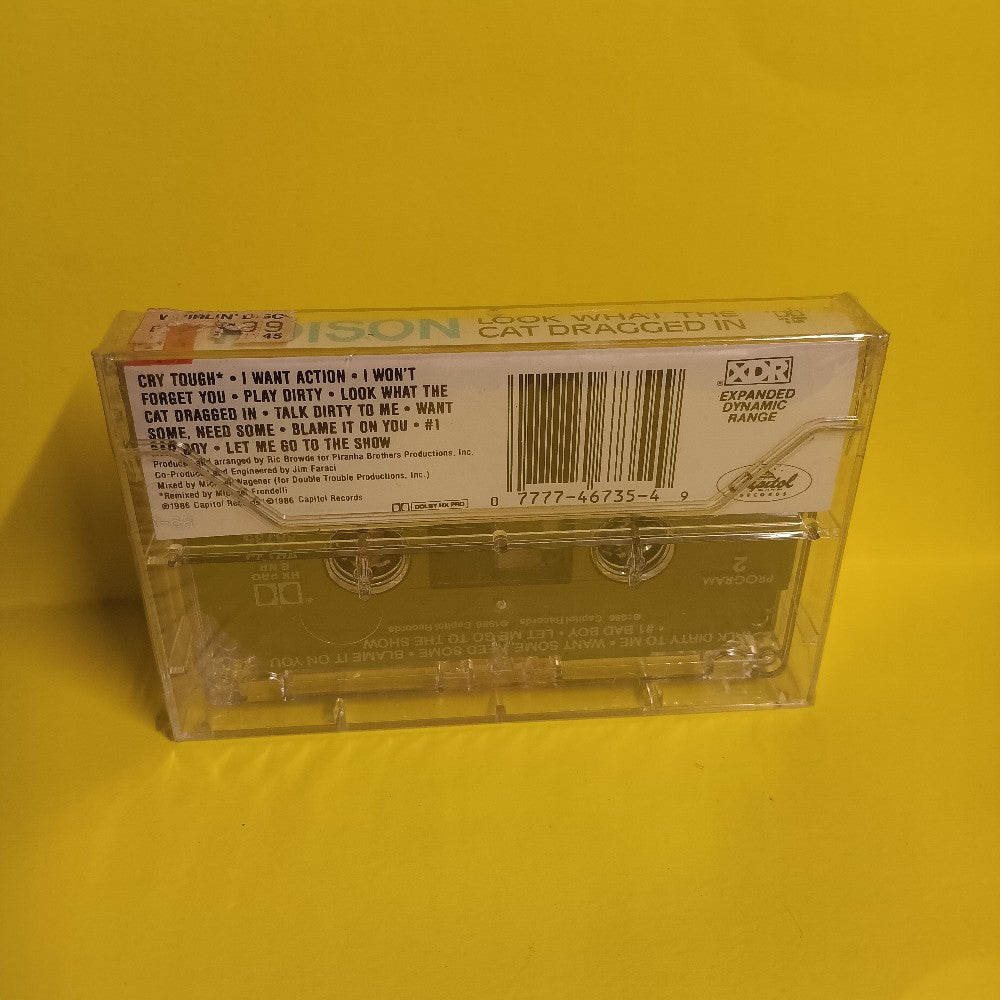Poison - Look What The Cat Dragged In - 1986 - C4-46735 - New - Sealed - Cassettes