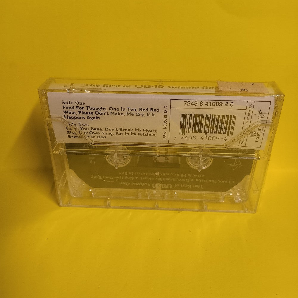 UB40 - The Best Of UB40 Vol. 1 One  - 1995 - 7243 8 41009 4 0 - New - Sealed - Cassettes