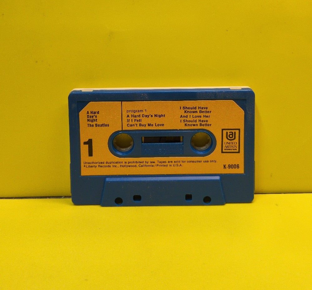 The Beatles - A Hard Day's Night - 1970 - K-9006 - Used - EX - Cassettes - Blue A-Side, White B-Side, Orange Labels