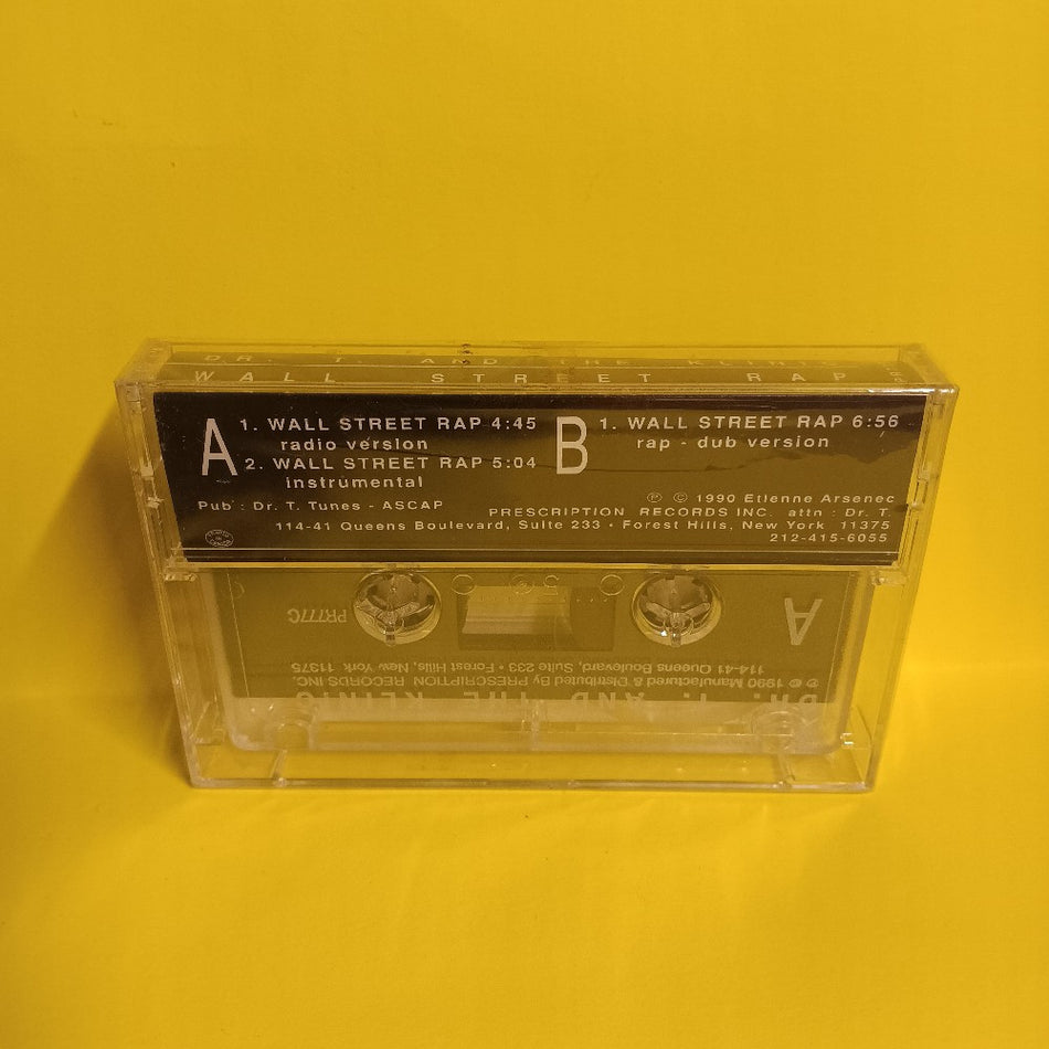Dr. T And The Klinic - Wall Street Rap - 1990 - PR777C - New - Sealed - Cassettes