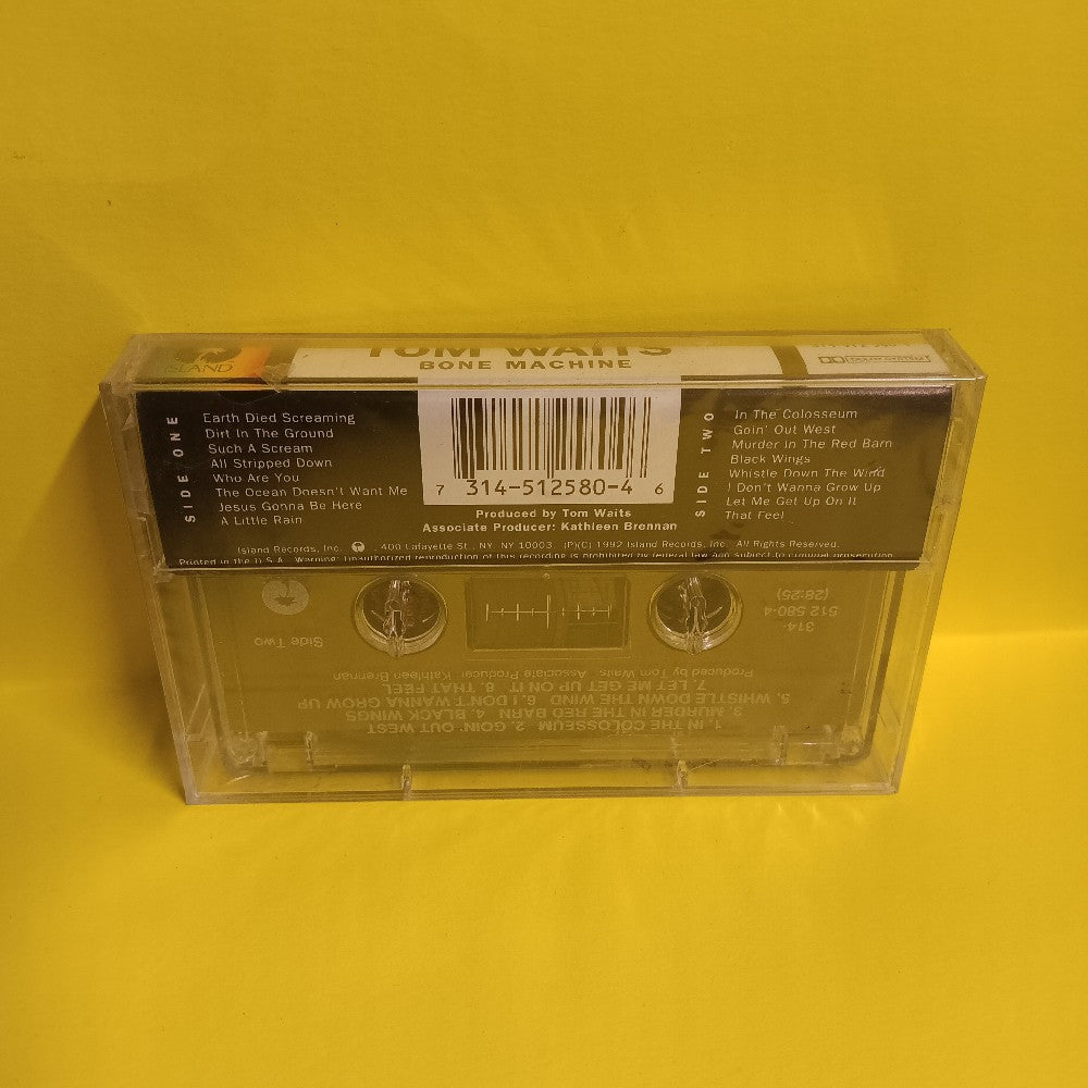 Tom Waits - Bone Machine - 1992 - 314-512 580-4 - New - Sealed - Cassettes