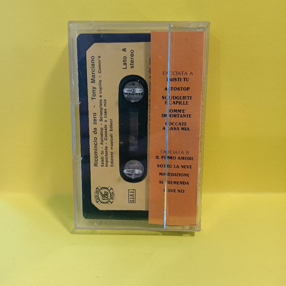 Tony Marciano - Ricomincio Da Zero ITALY - MC IM 811 - Used - EX - Cassettes