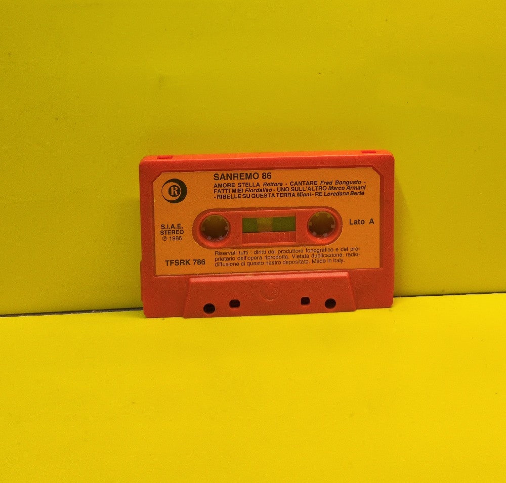 Various - Sanremo 86 - 1986 - TFSRK 786 - Used - EX - Cassettes - Italy Import