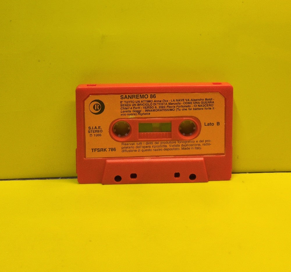 Various - Sanremo 86 - 1986 - TFSRK 786 - Used - EX - Cassettes - Italy Import